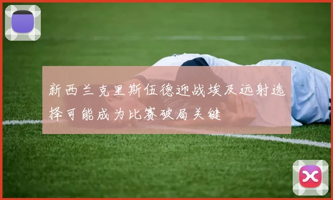 新西兰克里斯伍德迎战埃及远射选择可能成为比赛破局关键